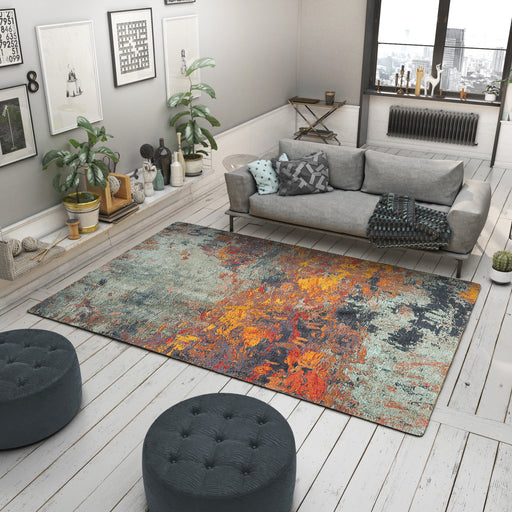 3x5 Modern Dark Gray Area Rugs for Living Room